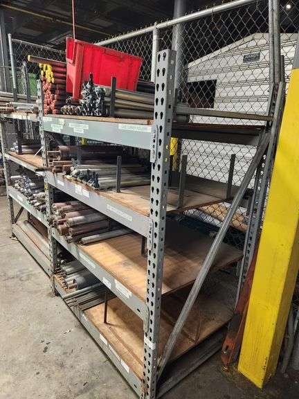 Bid x 2 PALLET RACK w Contents 58" x 34" x 72" tall