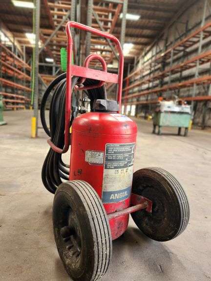 ANSUL 150lb Wheeled Dry Chemical Fire Extinguisher with Mounted Nitrogen Bottle