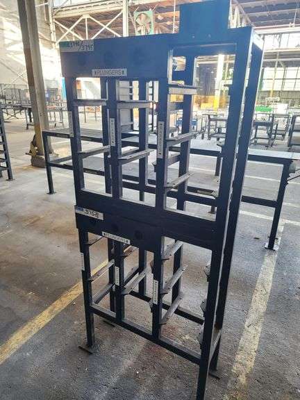 29" x 10" x 64" Steel Tool Rack Station