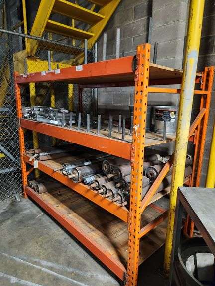 PALLET RACK w Contents 86" x 42" x 72" tall