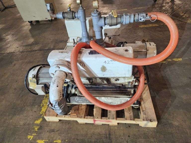 Bid x 2 – Leybold Vacuum Pump Units with Motors & Piping