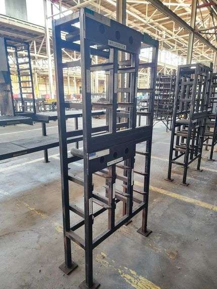29" x 10" x 64" Steel Tool Rack Station