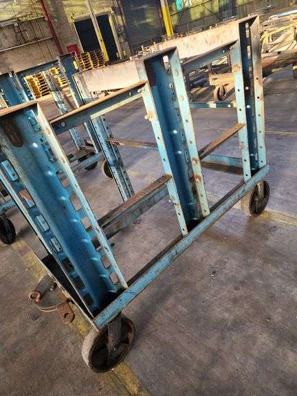 54” X 26” X 47”  Blue Rack Trolley