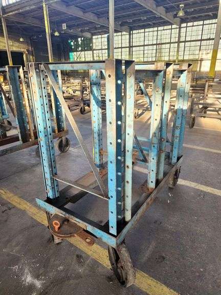 50” X 26” X 51” Blue Rack Trolley