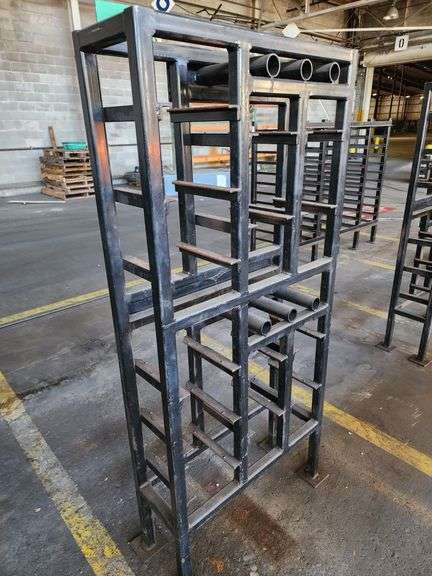 29" x 10" x 64" Steel Tool Rack Station