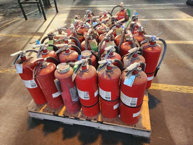 Bid x 34 Fire Extinguishers