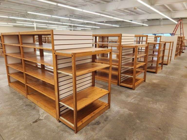 Bid is X 4 Retail Display Shelving Racks