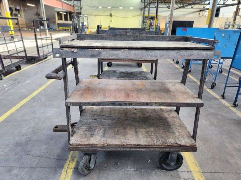 53” X 30” X 52” 3-Tier Rolling Cart