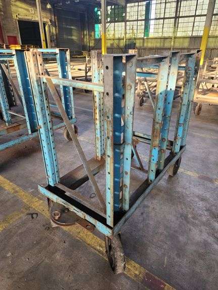 50” X 26” X 51” Blue Rack Trolley
