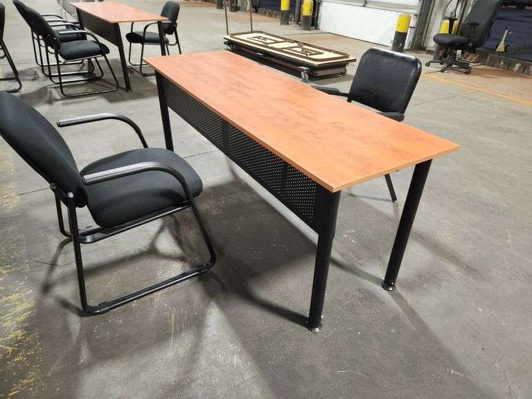 Office Training Desk – 71" x 23.5" x 28.5" with (2) Chairs Included