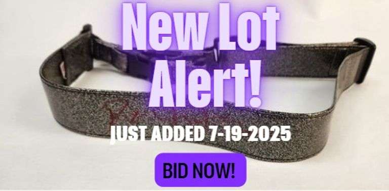Richie Kotzen’s Vintage DiMarzio Silver Sparkle Guitar Strap – Signed