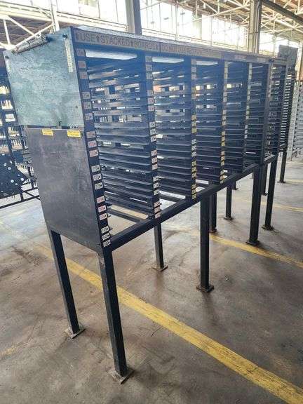 91" Long Steel Parts Rack