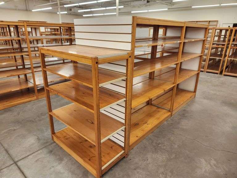 Bid is X 3 Retail Display Shelving Racks