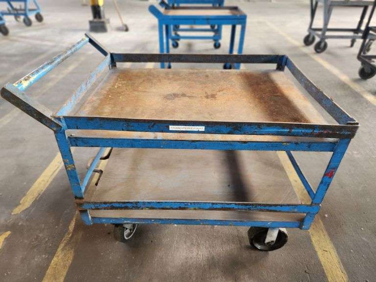 40” X 30” X 36” Metal 2-Tier Rolling Cart