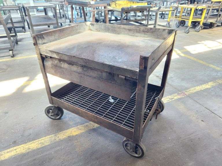 40” X 30” X 37” 2-Tier Rolling Cart