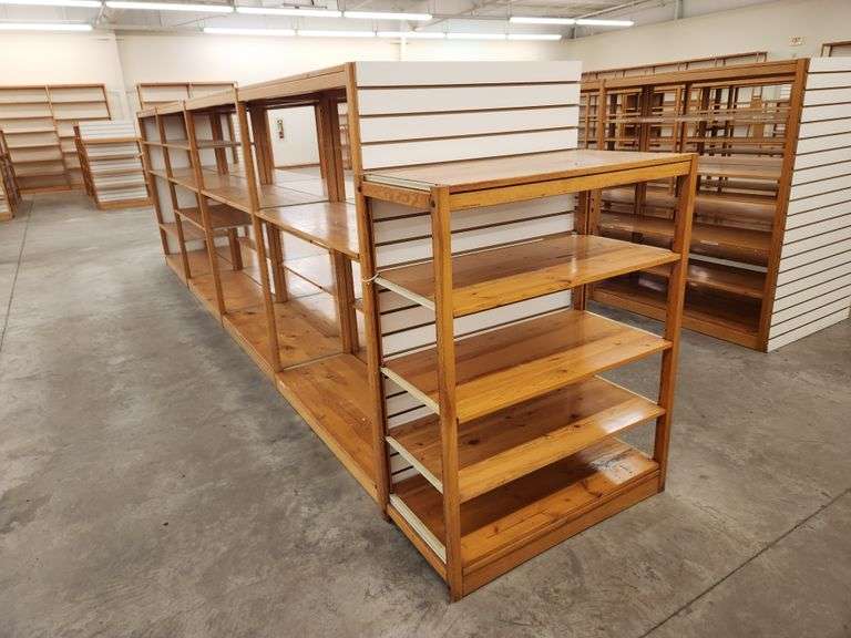 Bid is X 3 Retail Display Shelving Racks