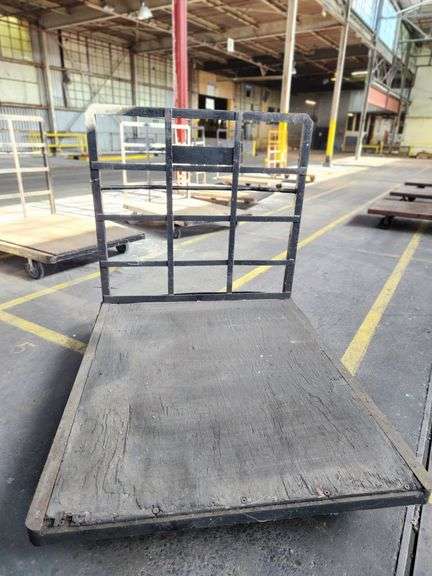 68” X 52” X 60” Steel Frame Wooden Deck Platform Dolly