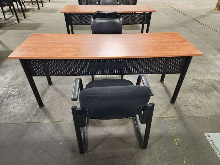 Office Training Desk – 71" x 23.5" x 28.5" with (2) Chairs Included