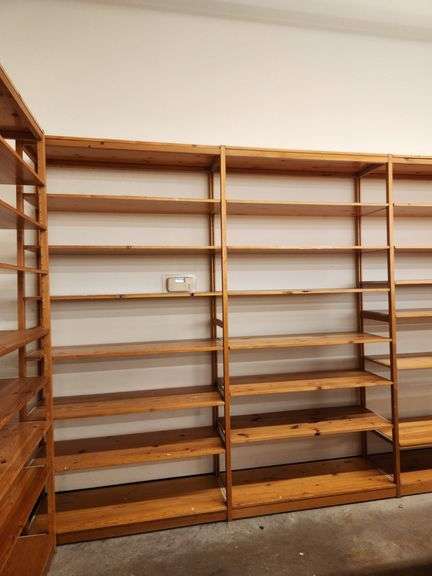 Bid is X 4 Sections Shelving Racks 49”X 18”