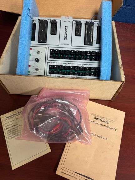 Huntron HSR 410 Switcher with Manual, Test Leads, and Original Box