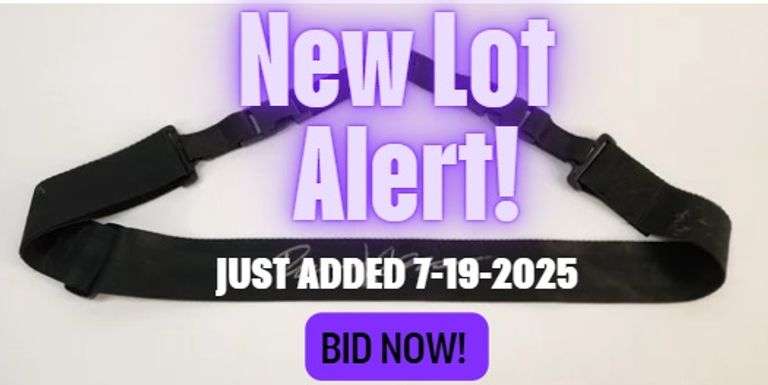 Richie Kotzen’s Personal Black DiMarzio Nylon Guitar Strap – Signed