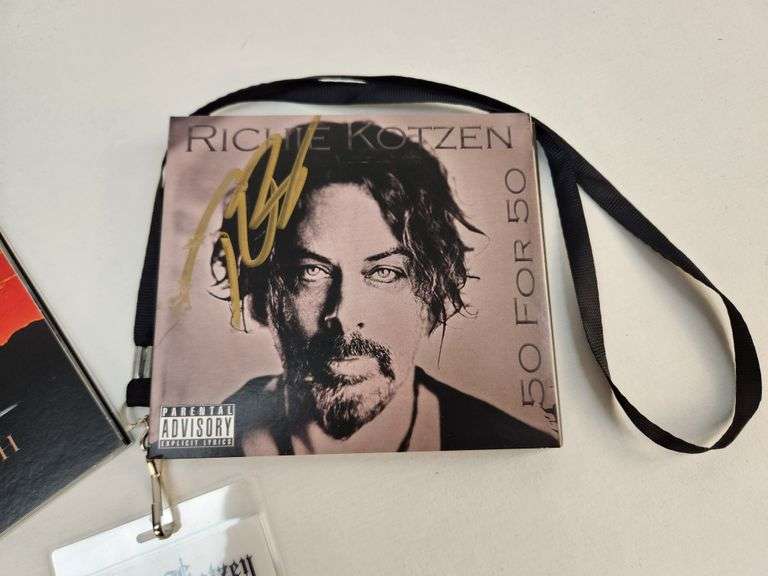 Richie Kotzen Signed Fan Bundle – 2 Autographed CDs + Signed VIP Pass