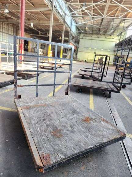 68” X 52” X 60” Steel Frame Wooden Deck Platform Dolly