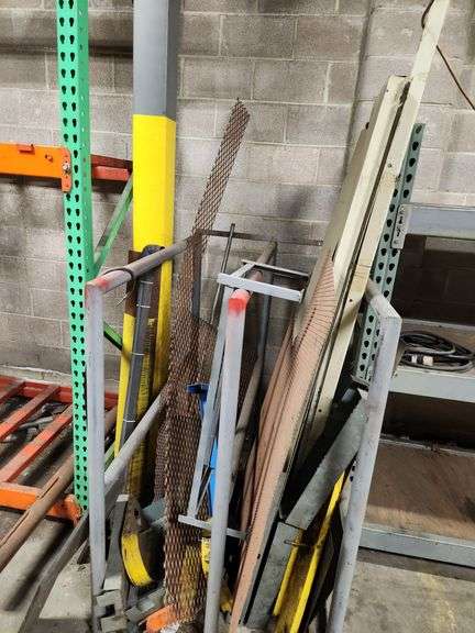 STEEL Material Rack w Contents