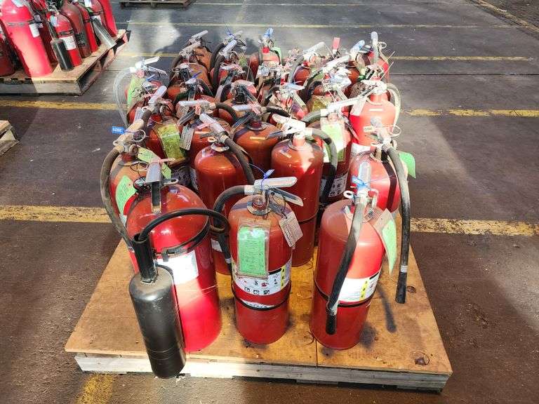Bid x 34 Fire Extinguishers