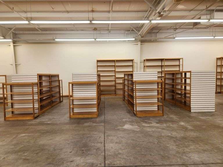 Bid is X 4 Retail Display Shelving Racks
