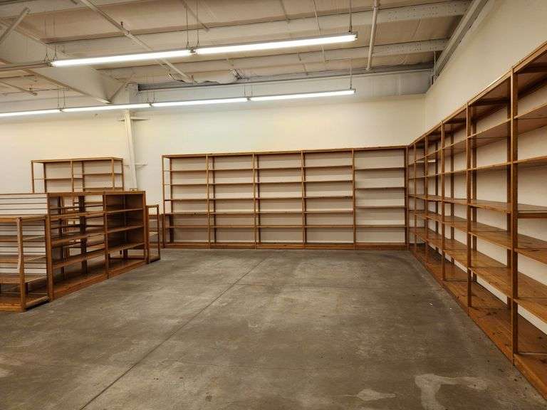 Bid is X 4 Sections Shelving Racks 49”X 18”