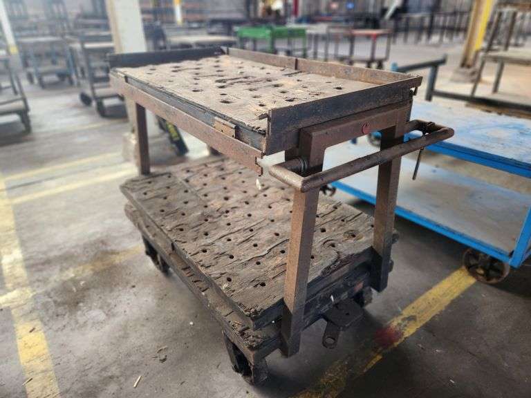 49” X 25” X 43” Metal 2-Tier Rolling Carts
