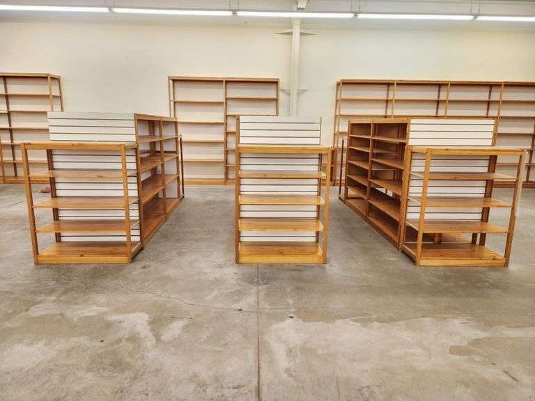 Bid is X 3 Retail Display Shelving Racks