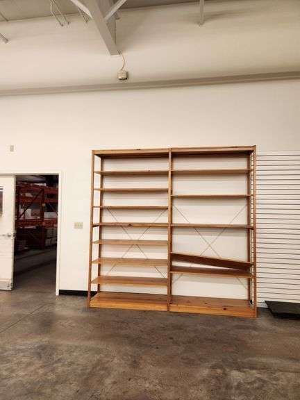 Bid is X 4 Sections Shelving Racks 49”X 18”