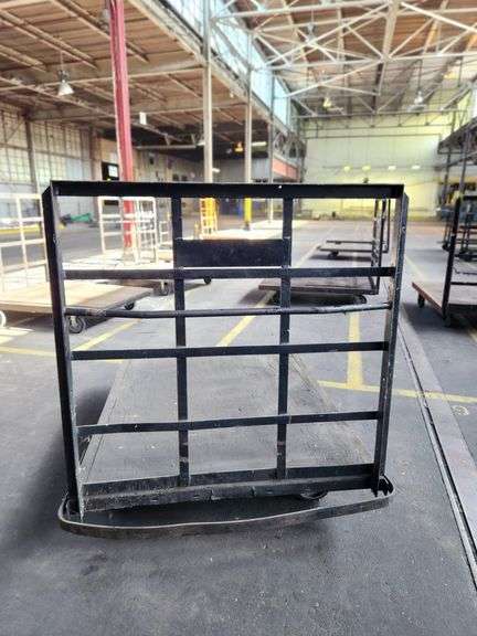 68” X 52” X 60” Steel Frame Wooden Deck Platform Dolly