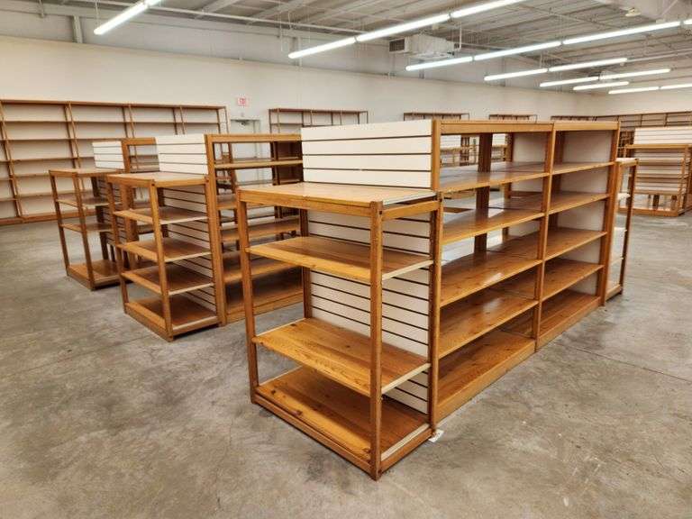 Bid is X 3 Retail Display Shelving Racks