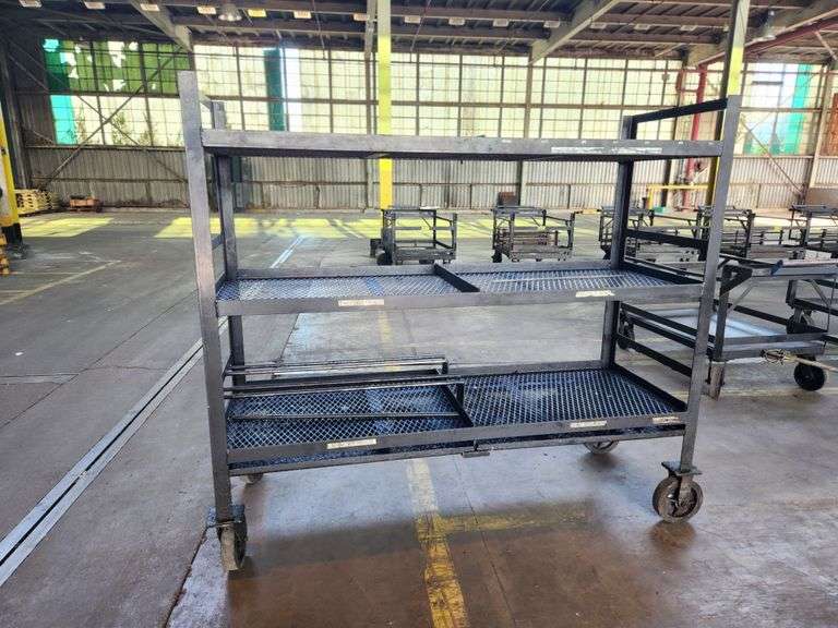 72” X 26” X 66” 3- Tier Rolling Cart