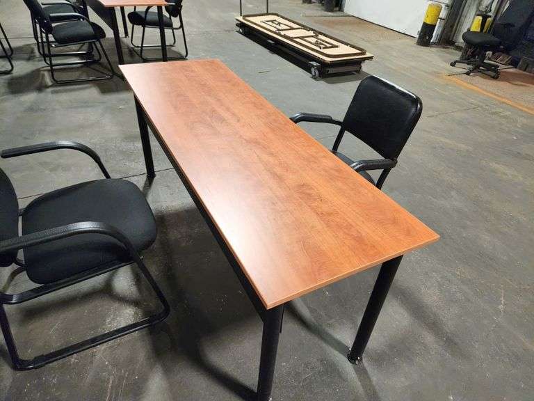 Office Training Desk – 71" x 23.5" x 28.5" with (2) Chairs Included