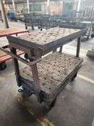 49” X 25” X 43” Metal 2-Tier Rolling Carts