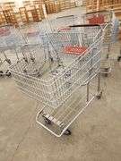 Bid x 7 Chrome Metal Shopping Carts From Libbey Shreveport Outlet Shopping Store