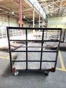 68” X 52” X 60” Steel Frame Wooden Deck Platform Dolly
