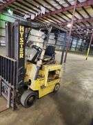 HYSTER 3,200 lb Electric Forklift – Model E40X2 – w/ Side Shift – NO BATTERY