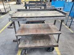 53” X 30” X 52” 3-Tier Rolling Cart