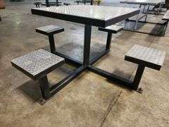 Aluminum Diamond Plate Picnic Table