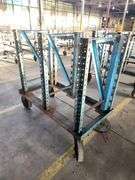 50” X 26” X 51” Blue Rack Trolley