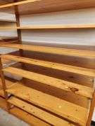 Bid is X 4 Sections Shelving Racks 49”X 18”