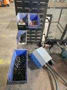 Vacuum Head Cell Development Workstation – Hydraulic Foot-Pedal Vise + Shop Table w/ Fixtures & Bins