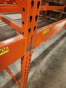 Bid x 2 – Pallet Rack Sections – 8' x 43" Uprights w/ 12' Crossbeams – Buyer Responsible for Removal