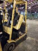 HYSTER 4,500 lb Electric Forklift – Model E45XM2-27 – 189" Lift Height – NO BATTERY