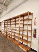 Bid is X 4 Sections Shelving Racks 49”X 18”